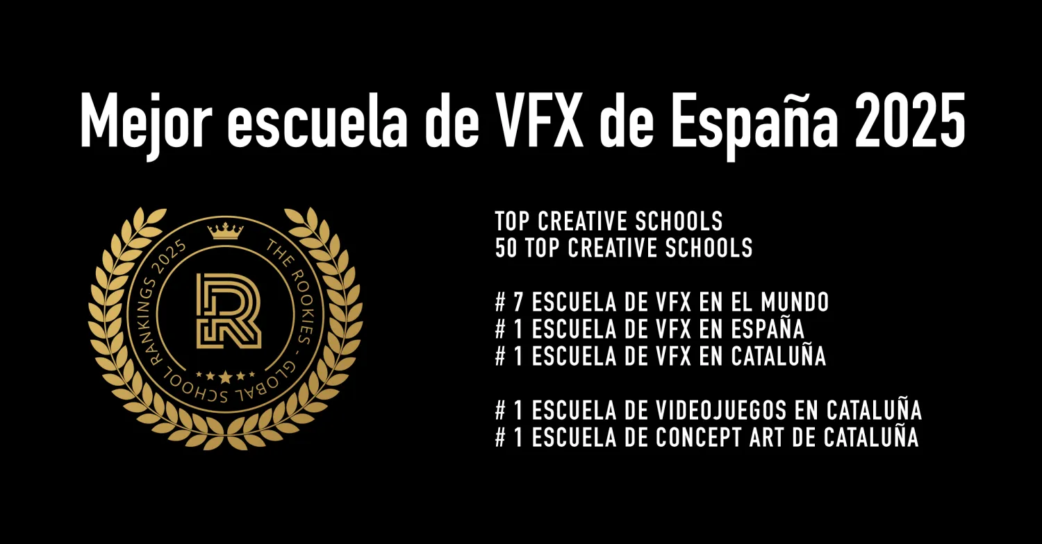 FX Barcelona Film School, reconocida como la mejor escuela de VFX de España en los Rookies Global School Rankings 2025