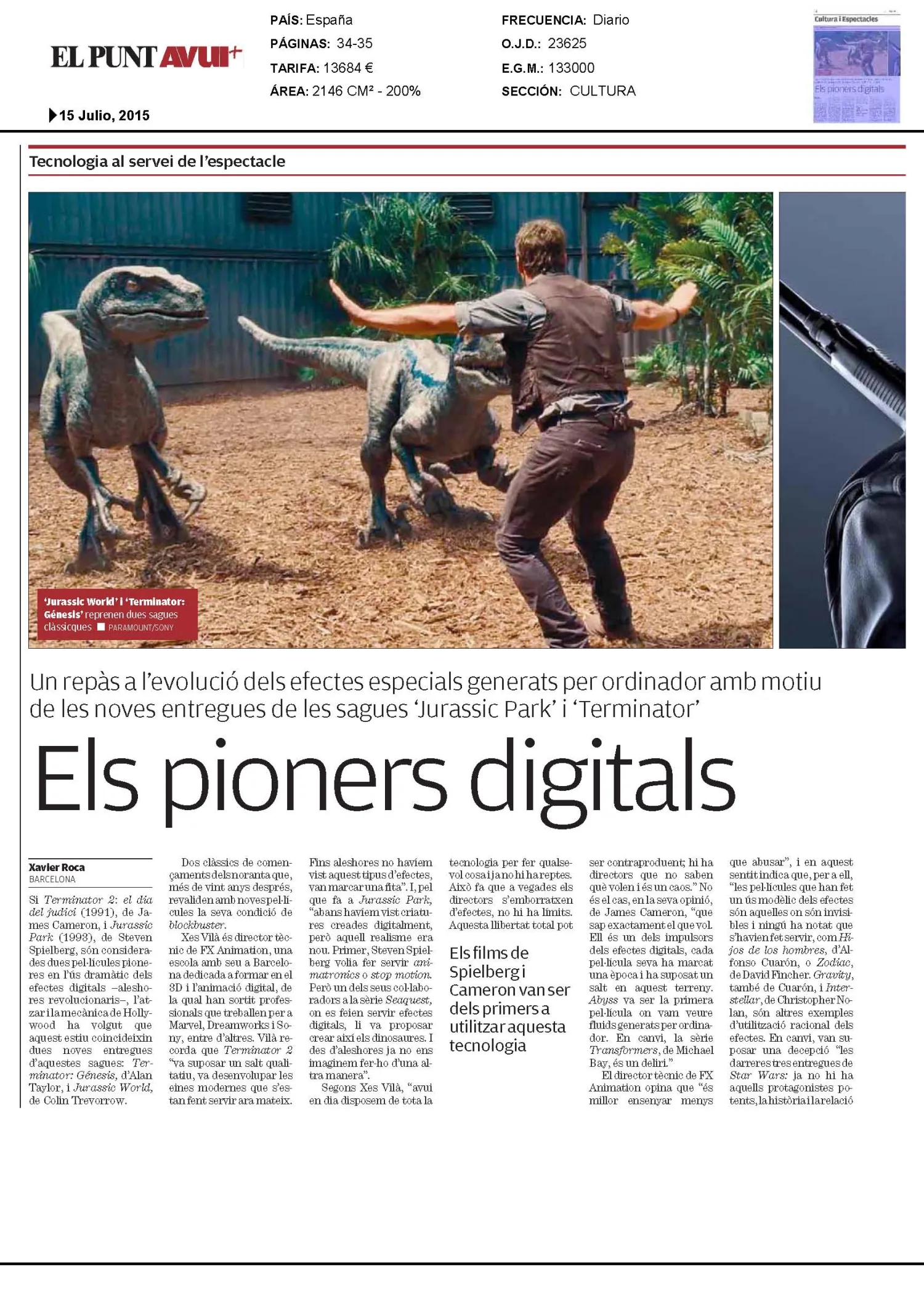 El Punt Avui entrevista a Xes Vilà