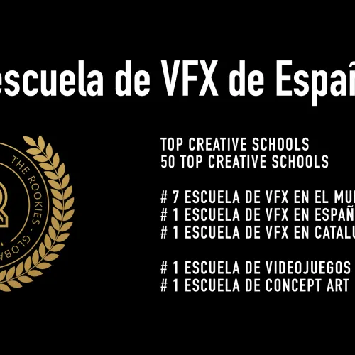 FX Barcelona Film School, reconocida como la mejor escuela de VFX de España en los Rookies Global School Rankings 2025